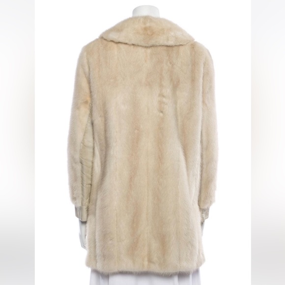 ✨VTG✨I. Magnin Mink/Lambskin Combo Coat, Size M - Picture 4 of 15